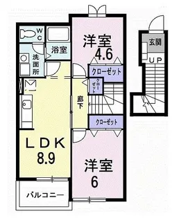 メゾン・エクセルD【2階】の間取り