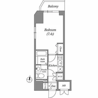 ヒューマンハイム亀戸II【10階】の間取り