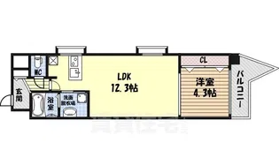 シャトー&ホテル名駅南1st【4階】の間取り