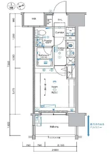 シーフォレシティ芝浦【2階】の間取り