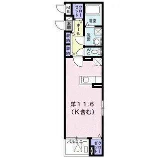 コンフォール 曙【3階】の間取り