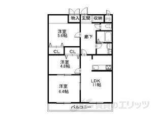 シルクロード【4階】の間取り