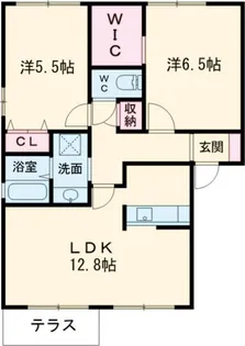 シャルムコート A【2階】の間取り
