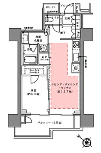プラウド渋谷本町【8階】の間取り