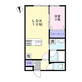 ファブール東力【2階】の間取り