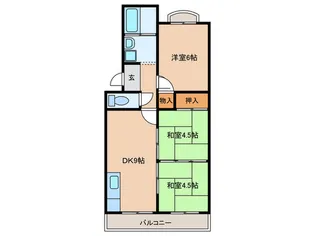 鈴松マンション【3階】の間取り