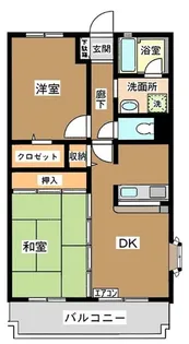 クレセール扇【5階】の間取り