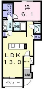 セゾン プロスペレ【1階】の間取り