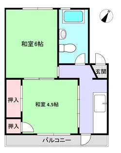 メゾン城南【1階】の間取り