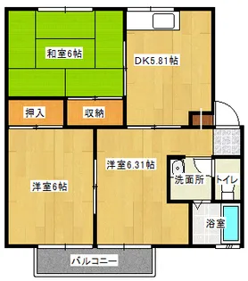 セジュールJINNOB棟【1階】の間取り