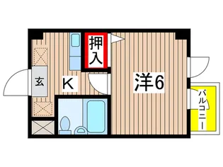 グレイシャス国立【3階】の間取り