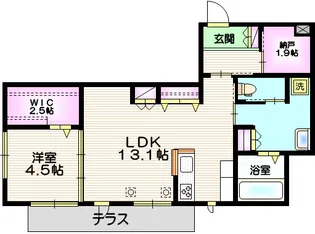 BRIGHT HILLS URAWA【1階】の間取り