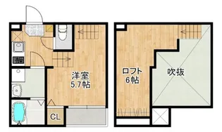 MODERN PALAZZO 大村litmus【2階】の間取り