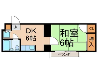 ガ-デンハイツフタバ【1階】の間取り