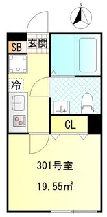 CFジオーレ西尾久【3階】の間取り