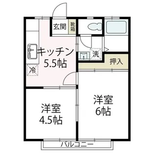 サンシティ5【2階】の間取り