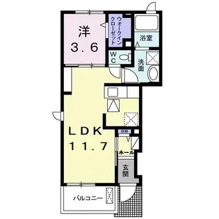 サン・ジュリアA【1階】の間取り