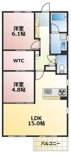 カーサフジ【1階】の間取り