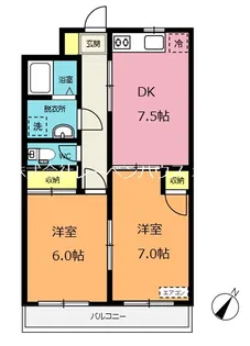 カーサグレース【1階】の間取り