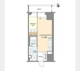 HF上野レジデンスEAST【4階】の間取り