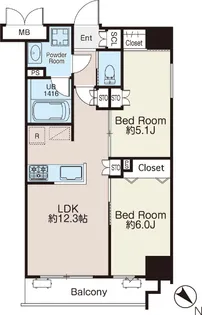 BLESS曳舟【2階】の間取り