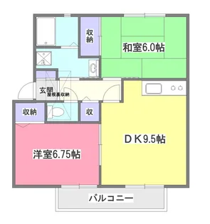 サンガーデンときわB棟【1階】の間取り