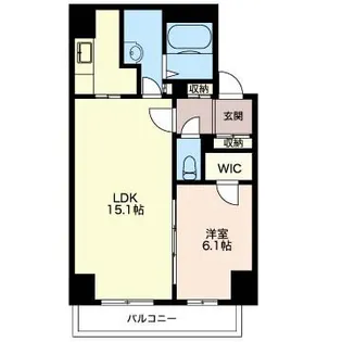 アドミラーブル横濱【1階】の間取り