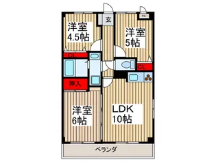 クレスト志木【3階】の間取り