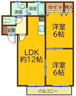 マロナ中里【1階】の間取り