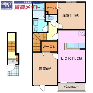 ファミール D棟【2階】の間取り
