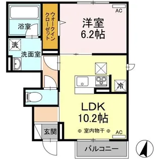 クレールガーデン【1階】の間取り