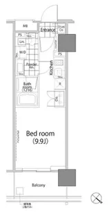 パークハビオ赤坂タワー【2階】の間取り