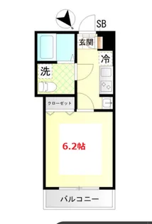 カノープス南大井A【3階】の間取り