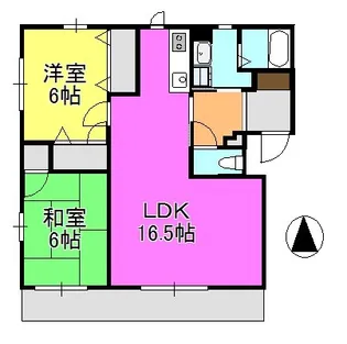 エクセル橋本【1階】の間取り