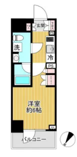 ベルグレード川崎エーゼット【3階】の間取り