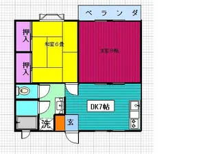 ハイツM&M【2階】の間取り