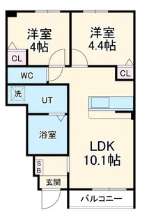 VERTEX市原II【1階】の間取り