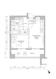 プラウドフラット浅草橋III【9階】の間取り