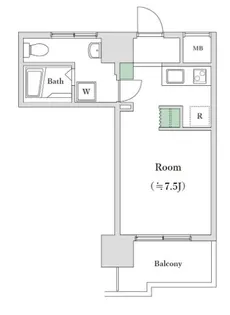 メイツ大森西【4階】の間取り