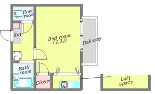 ノーブルカーム【1階】の間取り