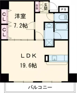 セントラル堺東【3階】の間取り