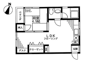 YHコーポ【4階】の間取り