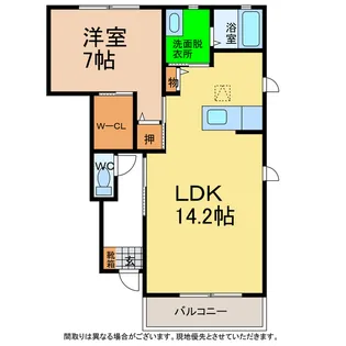 シャーメゾン霧ヶ峰【1階】の間取り