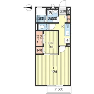ルーチェ鵠沼II【1階】の間取り