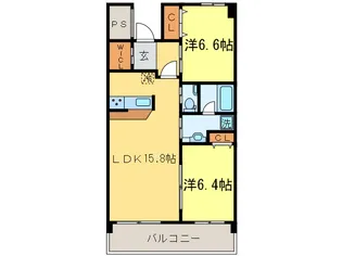CENTRAL SQUARE east court【5階】の間取り