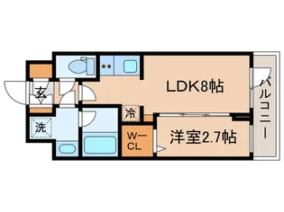 シーズンフラッツ高田馬場リバーサイドノース【2階】の間取り