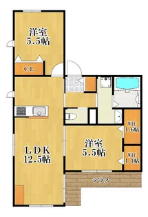 Lilas【1階】の間取り