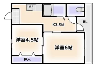 マンション楠木【3階】の間取り