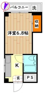 リバーサイドマンション杉崎【3階】の間取り