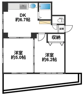 藤ビル【2階】の間取り